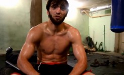Хасан Халиев после тренировки