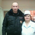 Сержант полиции Репко Евгений с мамой Галиной Ивановной